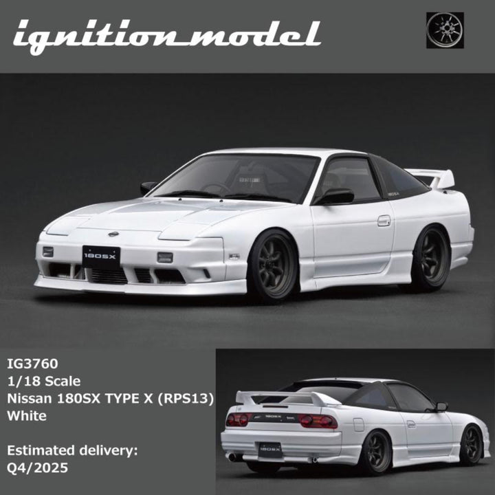 Ignition Model 1:18 Nissan 180SX TYPE X (RPS13) White IG3760