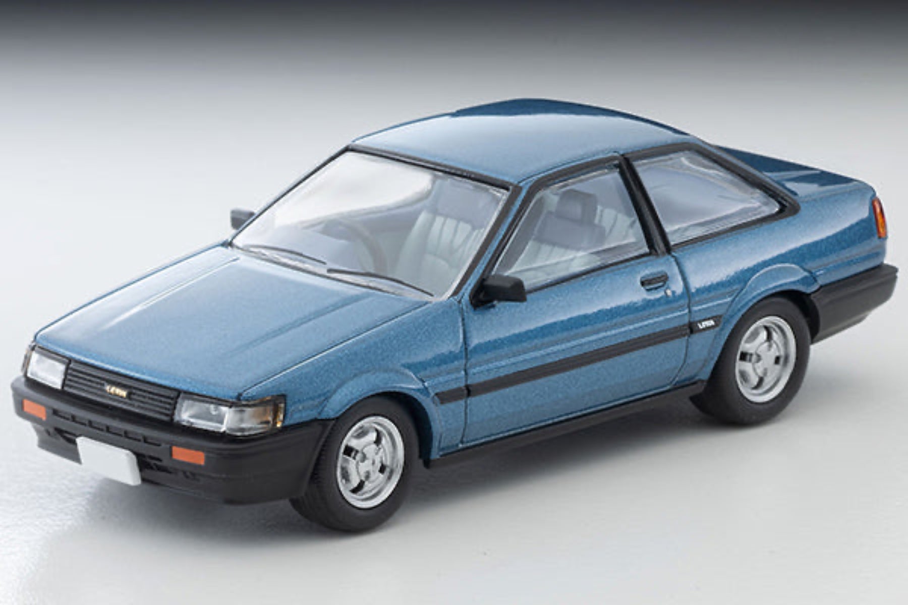 Tomytec TLVN 1:64 Toyota Corolla Levin 2-door GT (blue) 1983 LV