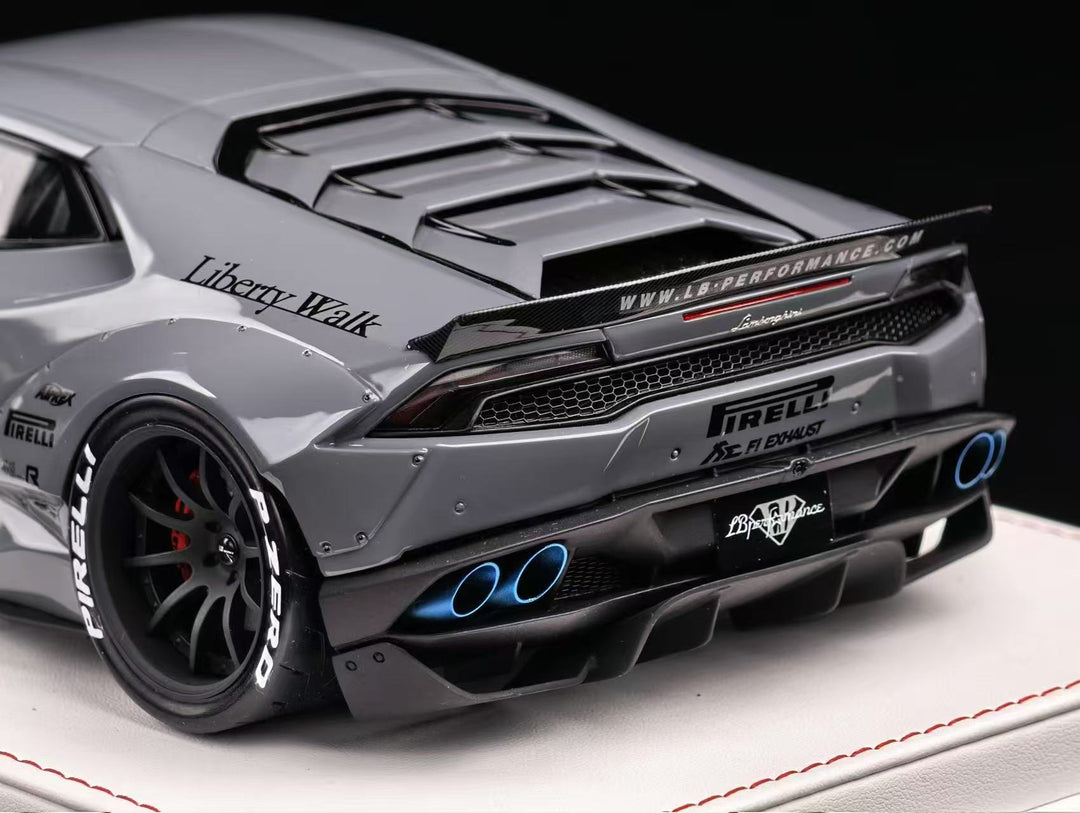 LB-PERFORMANCE 1:18 LIBERTY WALK Lamborghini Huracan LP610 Resin Cement Grey