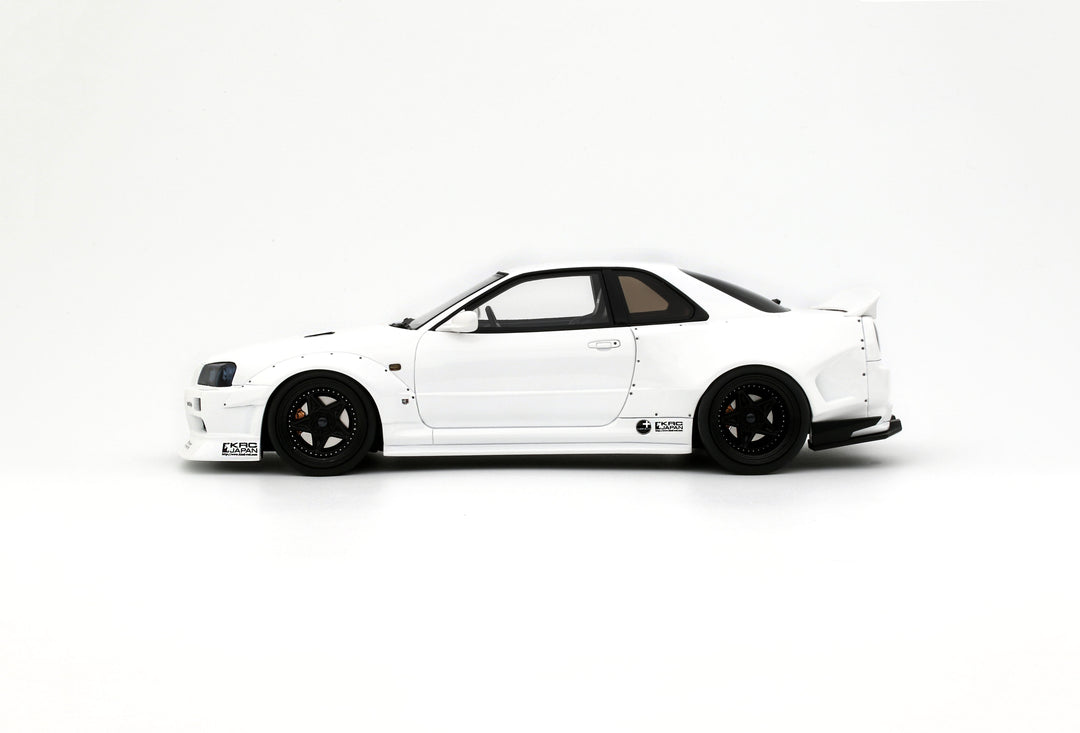 [Preorder] OttO 1:18 NISSAN SKYLINE GT-R (BNR34) BY KRC PEARL WHITE QX1 2019 OT1135