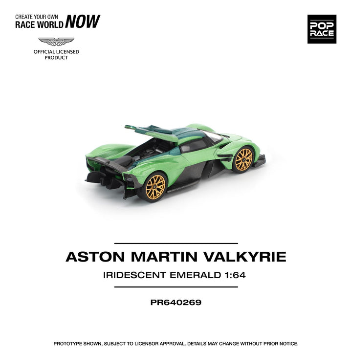 [Preorder] POPRACE 1:64 ASTON MARTIN VALKYRIE IRIDESCENT EMERALD PR640269