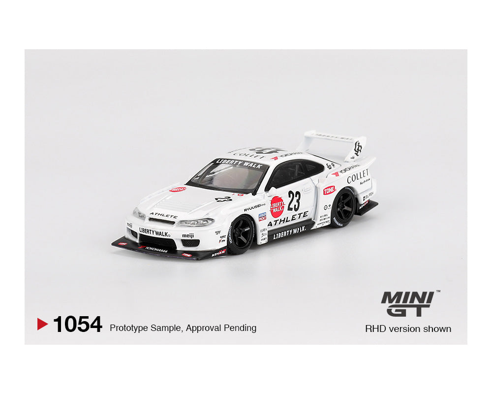 [Preorder] Mini GT 1:64 Nissan LB-Super Silhouette S15 SILVIA ATHLETE – White MGT01054