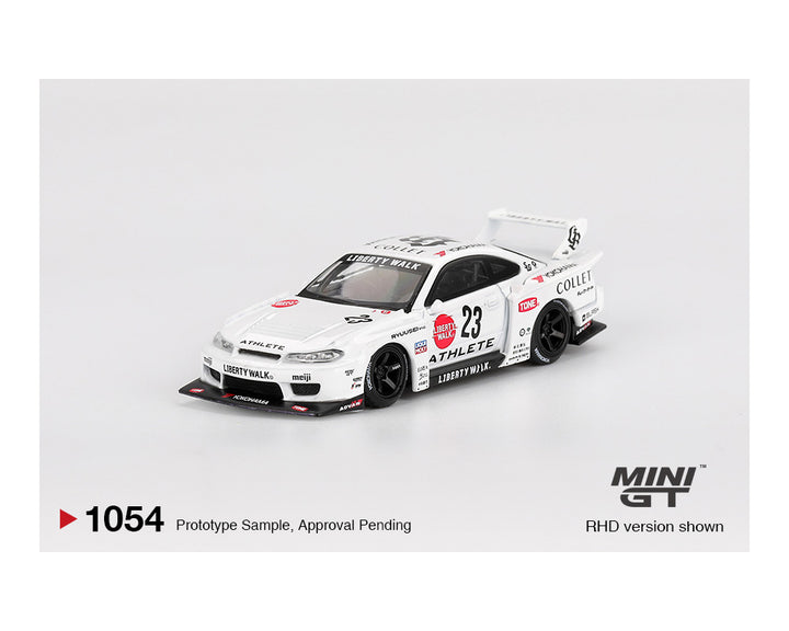 [Preorder] Mini GT 1:64 Nissan LB-Super Silhouette S15 SILVIA ATHLETE – White MGT01054
