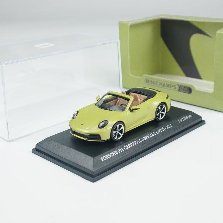 [Preorder] Minichamps 1:64 PORSCHE 911(992.2) CARRERA CABRIOLET YELLOW CLDC 643064034