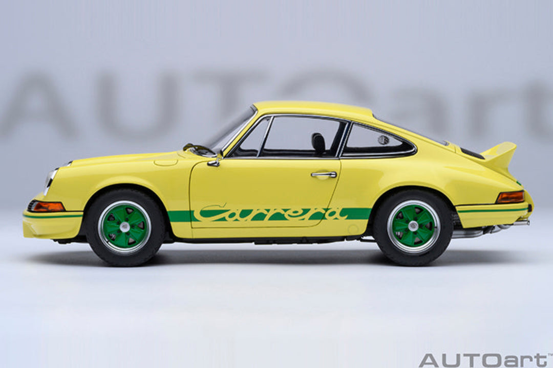 [Preorder] AUTOart 1:18 Porsche 911 Carrera 2.7 RS Light Yellow/Green Stripes 78033