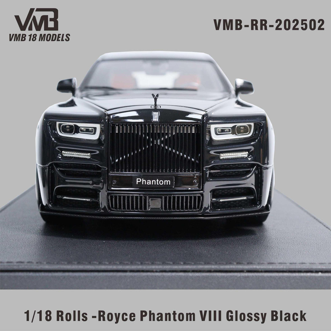 [Preorder] VMB 1:18 Rolls-Royce Phantom Vlll -  Black VMB-RR-202502