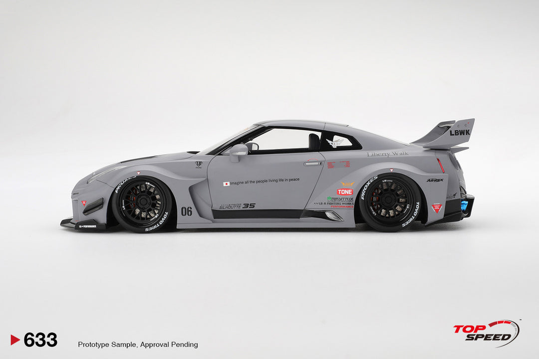[Preorder] Topspeed 1:18 Nissan LB-Silhouette WORKS GT 35GT-RR Ver.1 Matt Grey TS0633