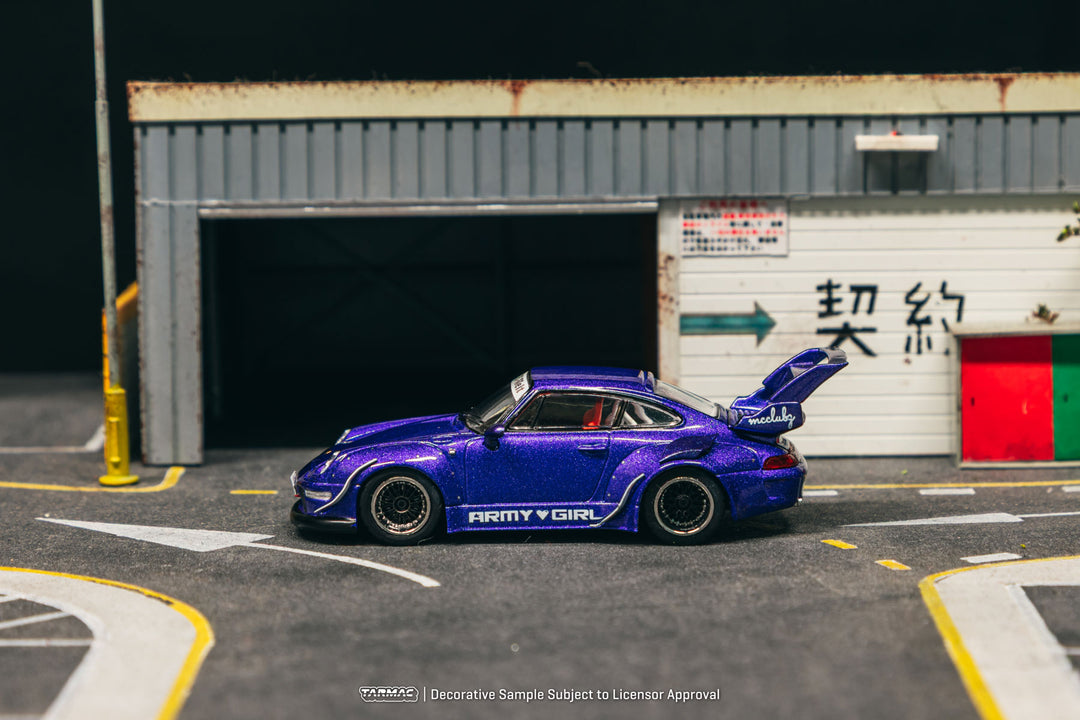 [Preorder] Tarmac Works 1:64 Porsche RWB 993 ARMY GIRL - Officially licensed by RWB T64-TL017-AG