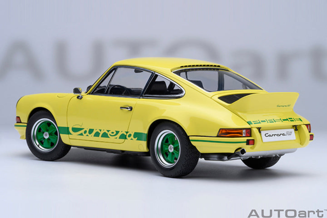 [Preorder] AUTOart 1:18 Porsche 911 Carrera 2.7 RS Light Yellow/Green Stripes 78033