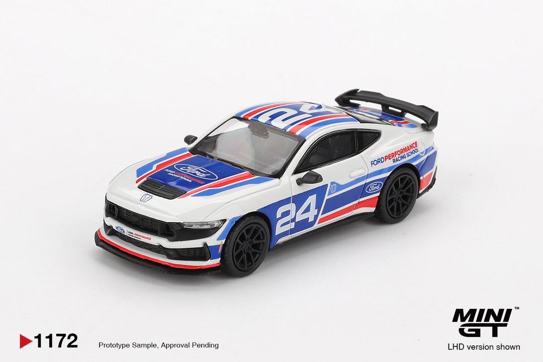[Preorder] Mini GT 1:64 Ford Mustang Dark Horse #24 Ford Performance Racing School MGT01172-BL
