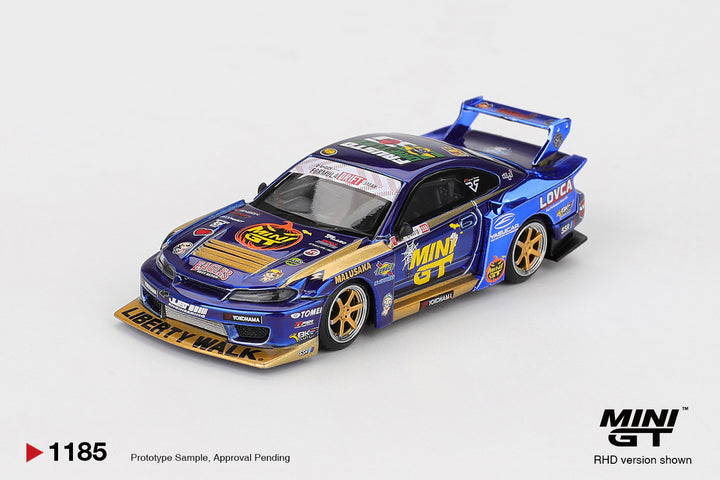 [Preorder] Mini GT 1:64 Nissan LB-Super Silhouette S15 SILVIA #555 Team MINI GT Liberty Walk 2025 Formula Drift Halloween Special MGT01185-BL