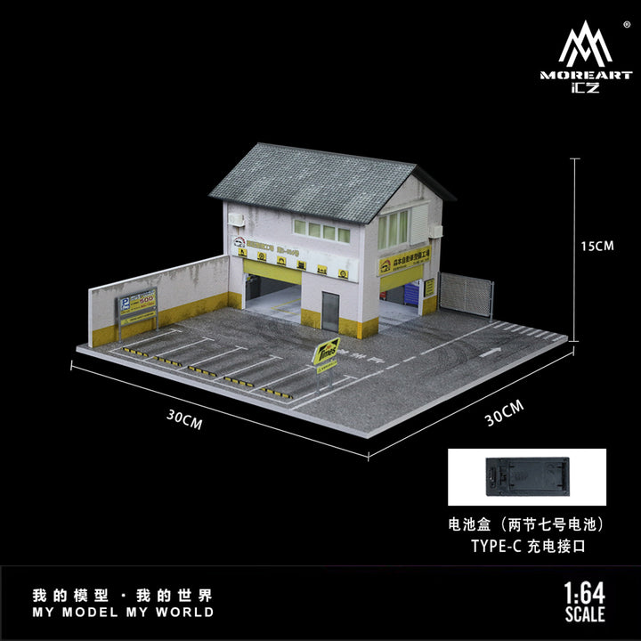 MoreArt 1:64 MORIMOTO FACTORY SCENE MODEL MO936412