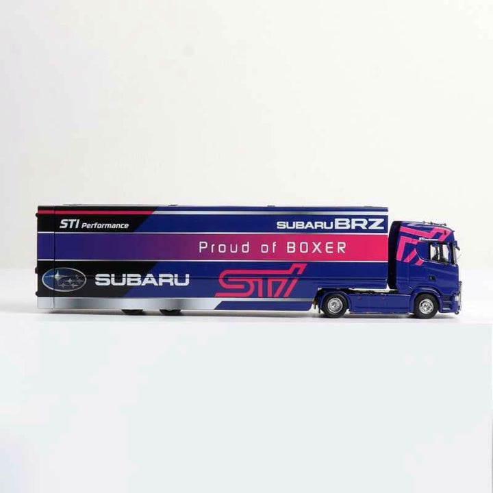 [Preorder] Kengfai &amp; MAXWELL 1:64 Scania S730 V8 Double-Deck Enclosed Wing-Body Transporter (2 Versions)