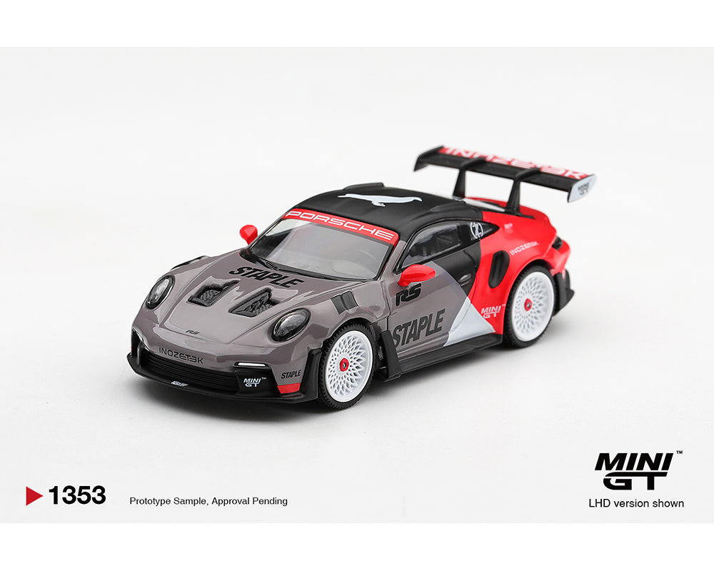 [Preorder] Mini GT 1:64 Porsche 911 GT3 RS STAPLE x INOZETEK – Limited Edition MGT01353-BL