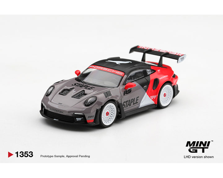 [Preorder] Mini GT 1:64 Porsche 911 GT3 RS STAPLE x INOZETEK – Limited Edition MGT01353-BL