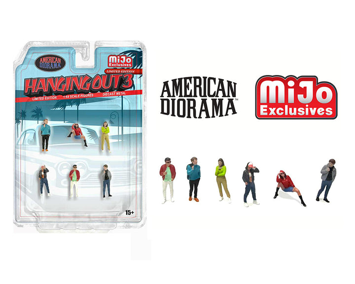 American Diorama 1:64 Figures Hanging Out 3 Figures Set – MiJo Exclusive AD-2430MJ