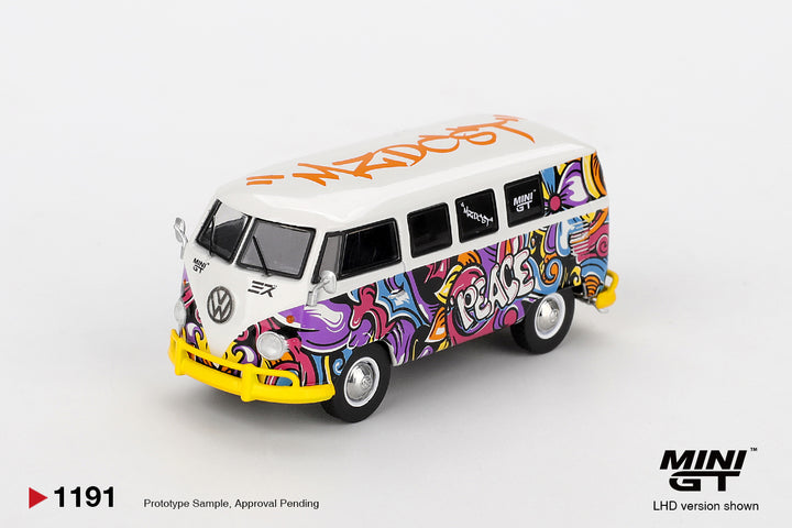 [Preorder] MINIGT 1:64 Volkswagen T1 Microbus Mizu Design MGT01191-BL