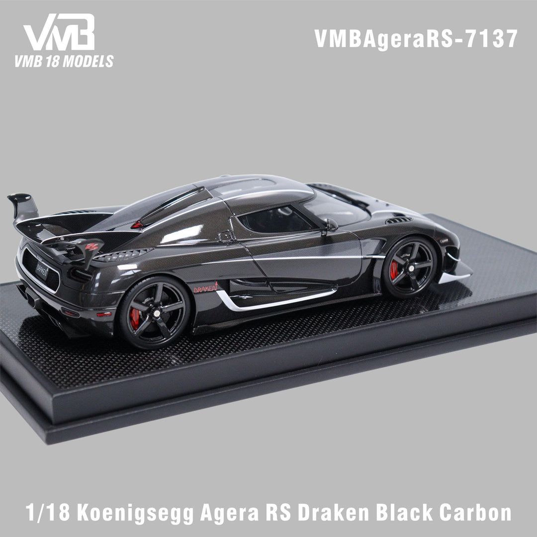 VMB 1:18 Koenigsegg Agera RS Blue Carbon and Agera Draken Black Carbon (2 Colours) VMBAgeraRS-7149
