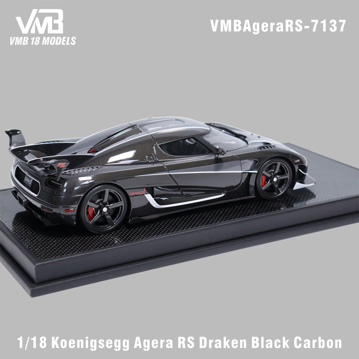 VMB 1:18 Koenigsegg Agera RS Blue Carbon and Agera Draken Black Carbon (2 Colours) VMBAgeraRS-7149