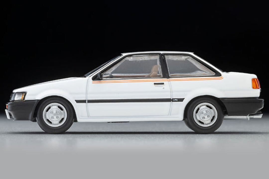 Tomytec TLVN 1:64 Toyota Corolla Levin 2-door lime (white) 1983 LV-N284e