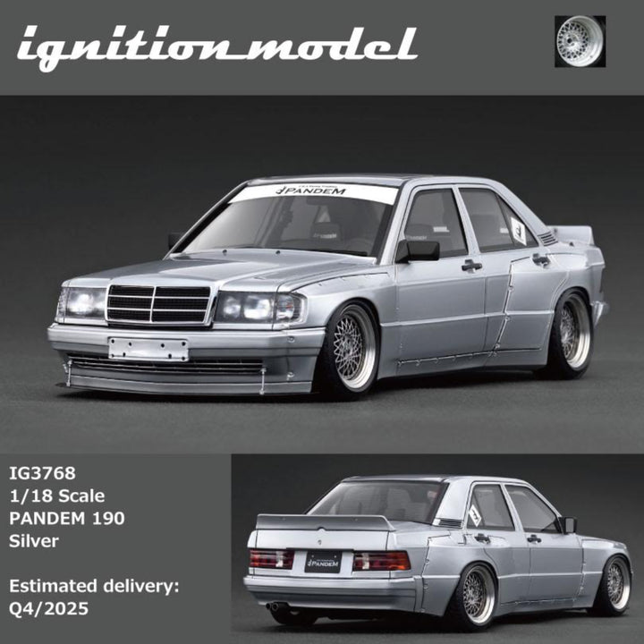 [Preorder] Ignition Model 1:18 PANDEM 190 Silver IG3768