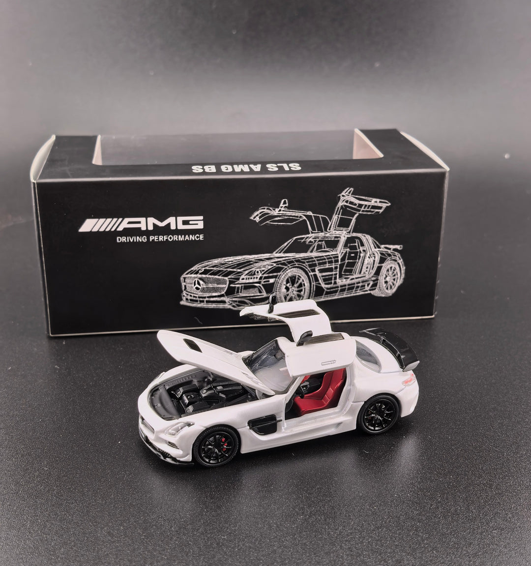 Fine works64 1:64 Mercedes Benz SLS AMG BS Pearl White
