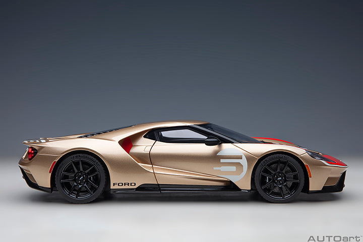 [Preorder] AUTOart 1:18 Ford GT Heritage Edition Holman Moody Gold w/Red & White