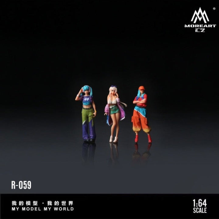 [Preorder] MoreArt 1:64 TRENDY GIRL DOLL SET MO223059