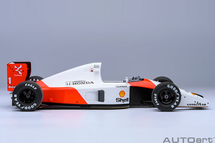 [Preorder] AUTOart 1:18 McLaren Honda MP4/6 1991 A. Senna #1 Without McLaren Logo 89150