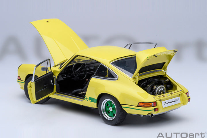 [Preorder] AUTOart 1:18 Porsche 911 Carrera 2.7 RS Light Yellow/Green Stripes 78033