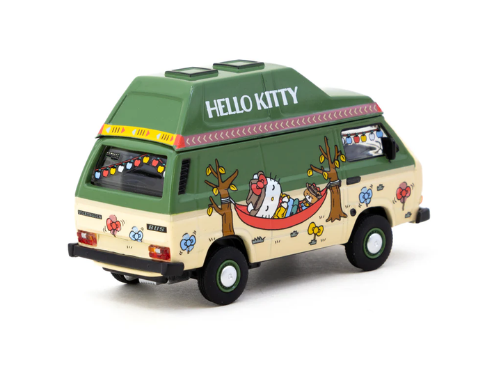 Tarmac Works 1:64 Volkswagen T3 Van Hello Kitty Camping T64S-001-HK
