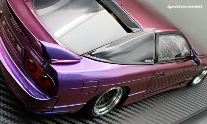 Ignition Model 1:18 Nissan 180SX TYPE X (RPS13)  Purple Metallic IG3762