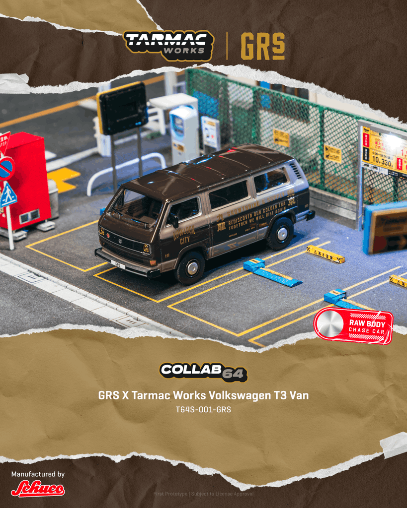 Preorder] Tarmac Works X GRS 1:64 Volkswagen T3 Van T64S-001-GRS