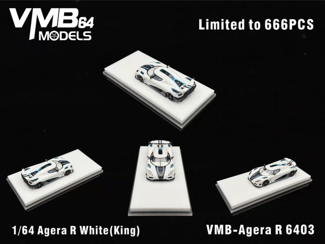 VMB 1:64 Koenigsegg Agera R (King) Matte White VMB-AgeraR6403