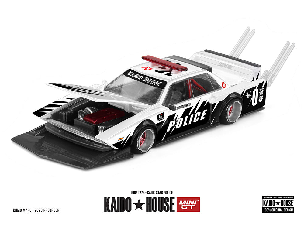 [Preorder] Kaido House x Mini GT 1:64 Kaido Star Police – White – Limited Edition KHMG275