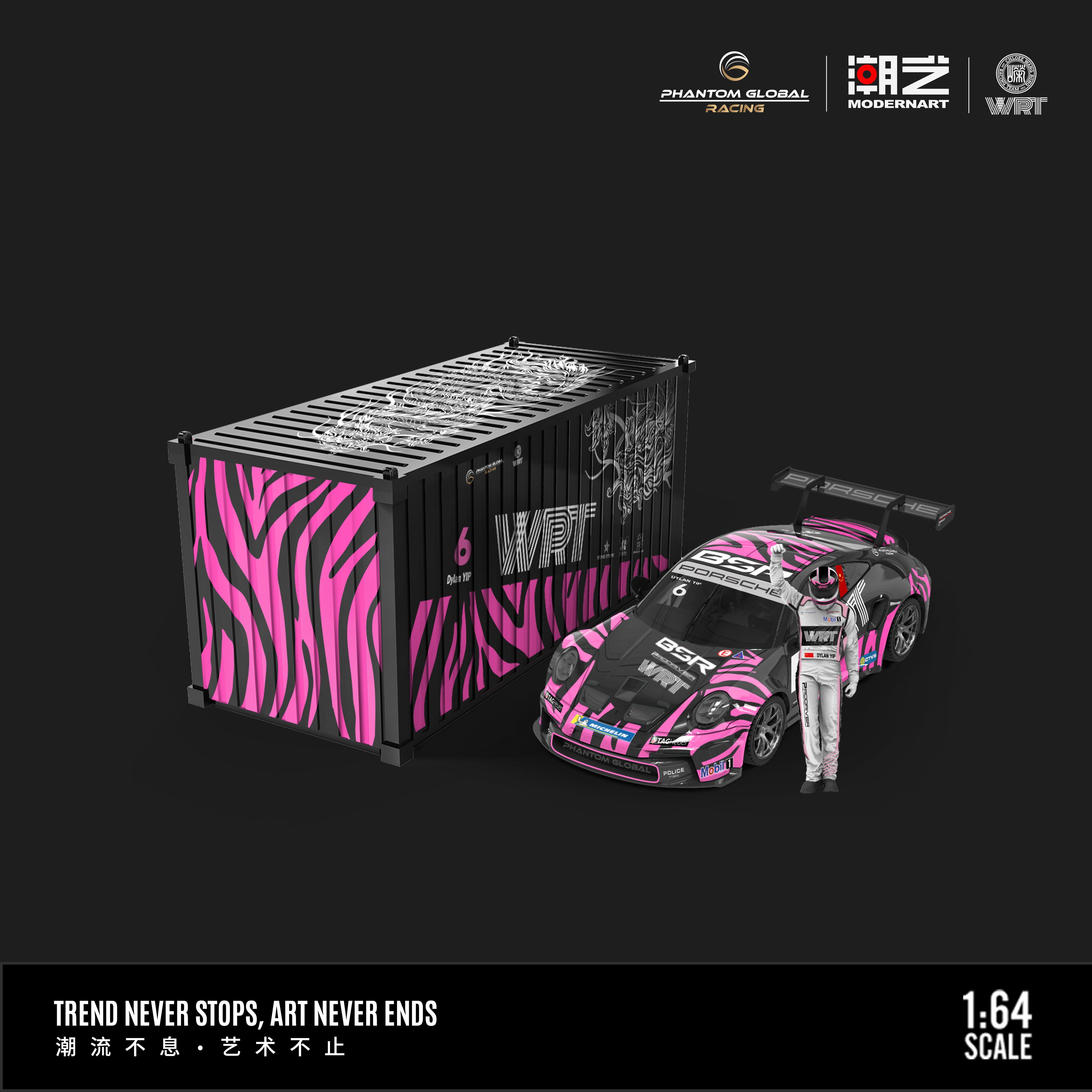 ModernArt X WRT 1:64 Porsche 911 GT3 Carrera Cup and Mercedes