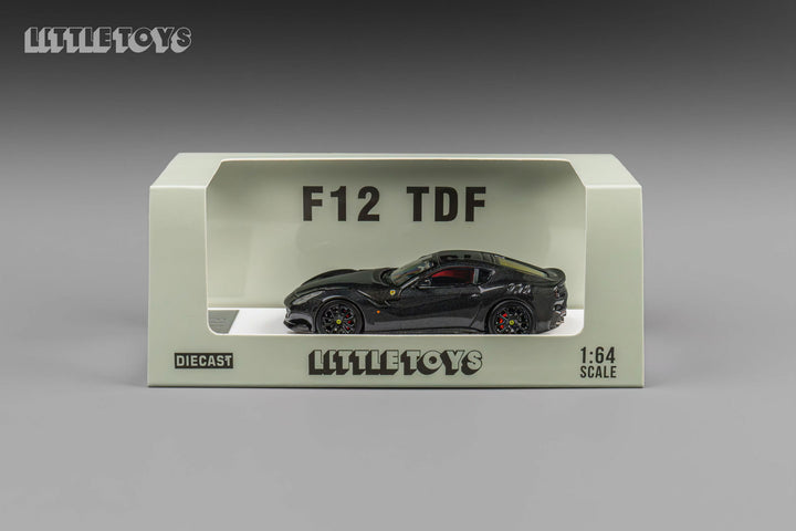 Little Toys 1:64 Ferrari F12 TDF Carbon Black