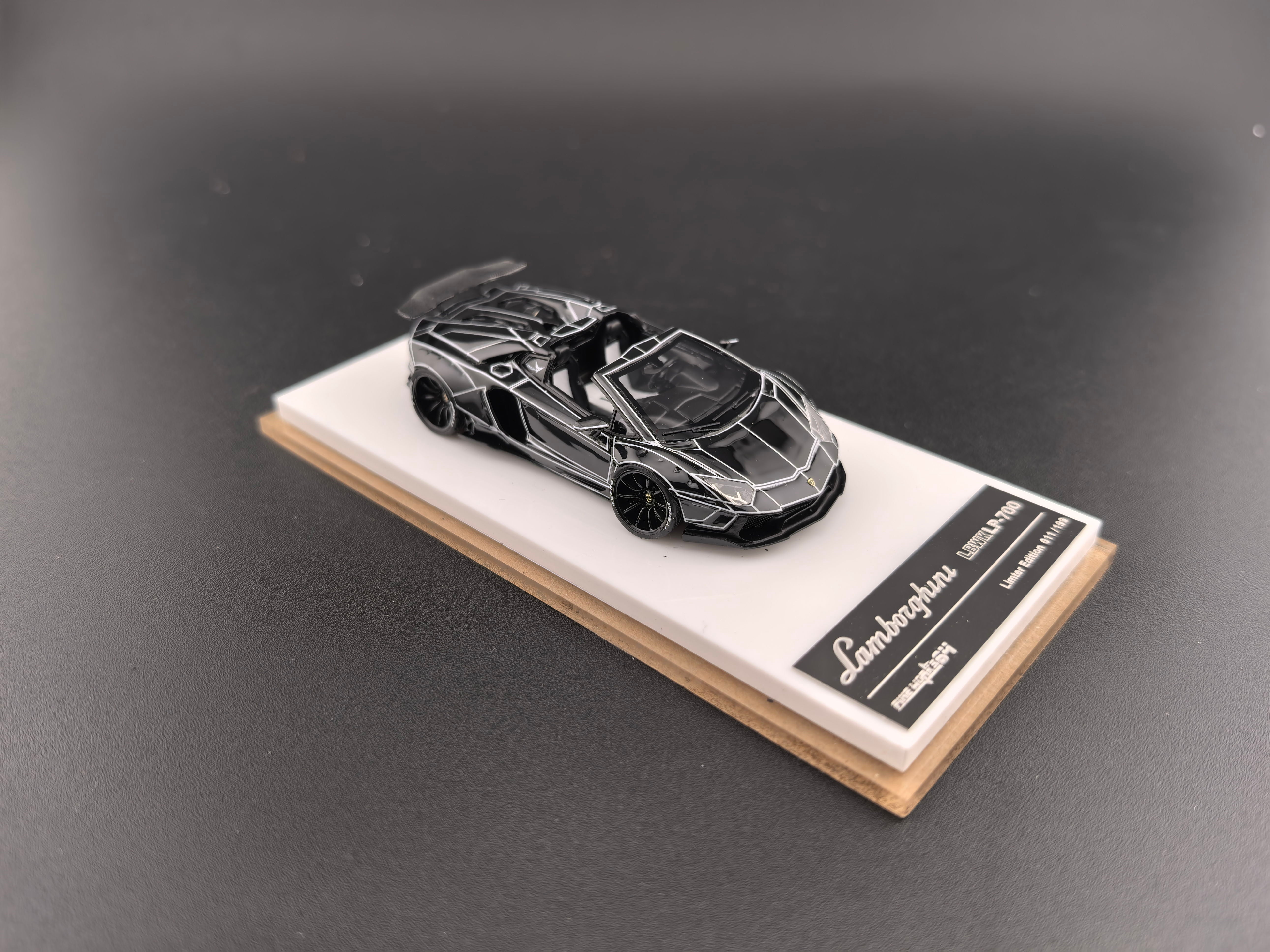 1/64 LB Works Lamborghini LP700 Matt Gray Limited Edition Diecast Model Car