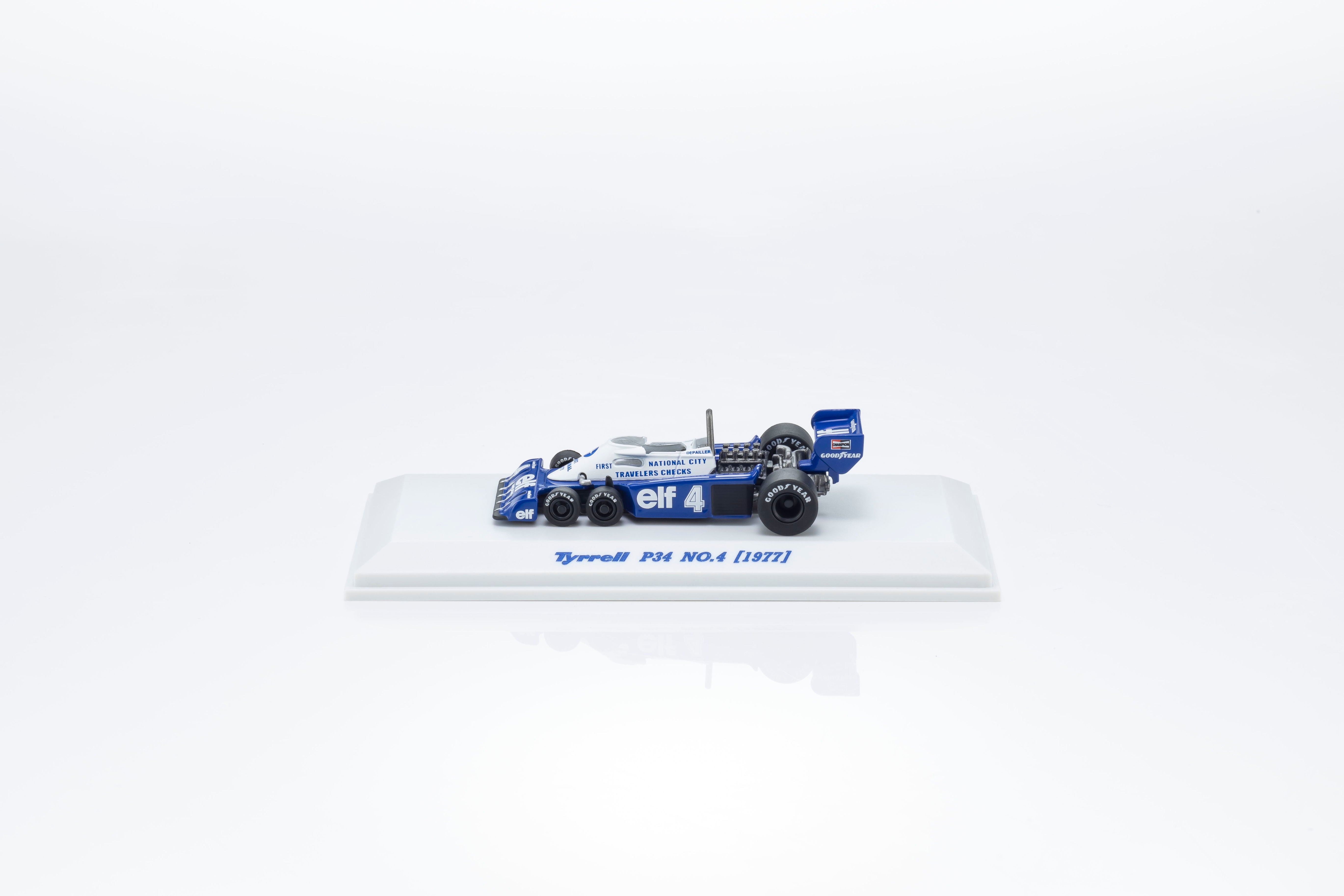 Kyosho 1:64 TYRRELL P34 (1977) No.3 and No.4 (2 Versions