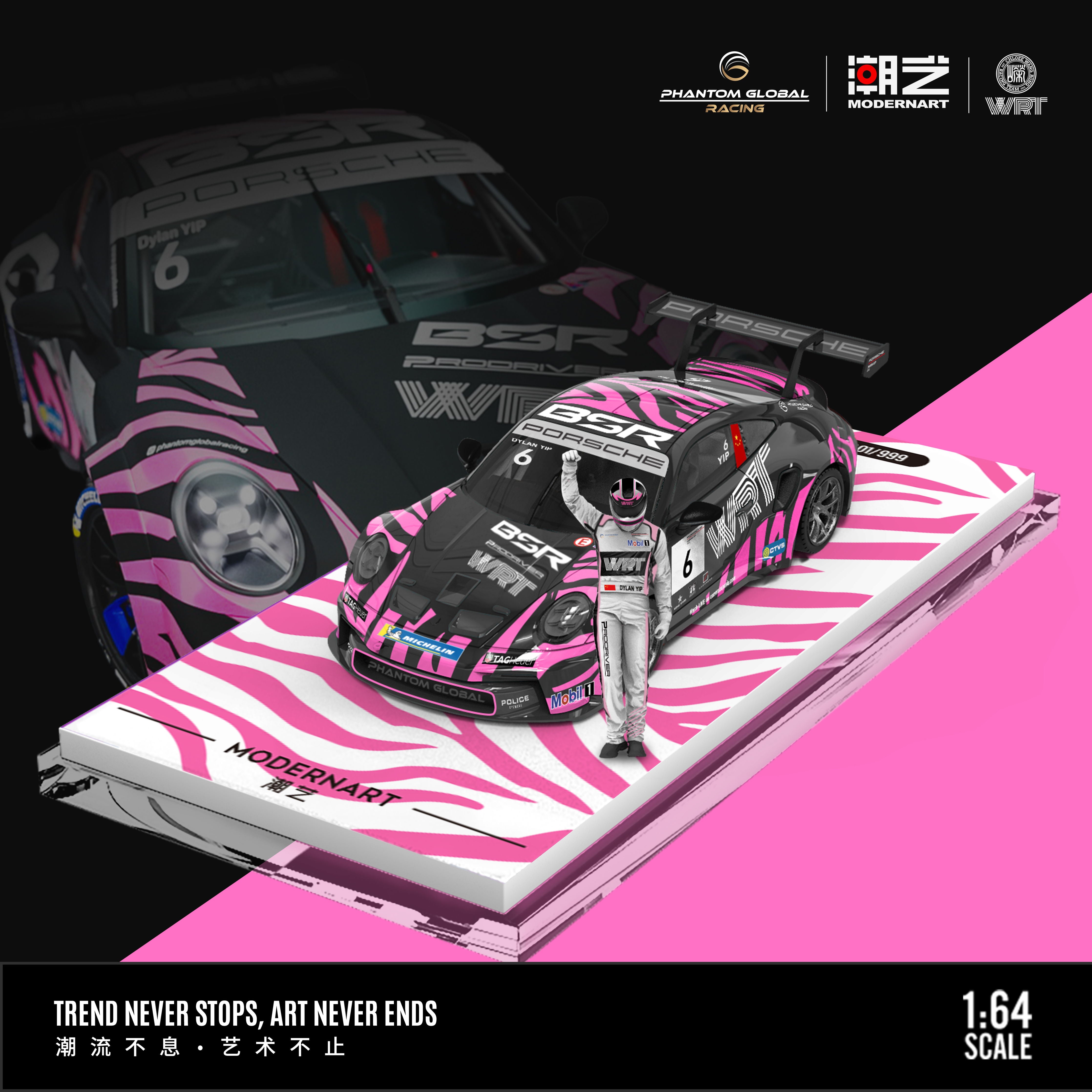 ModernArt X WRT 1:64 Porsche 911 GT3 Carrera Cup and Mercedes