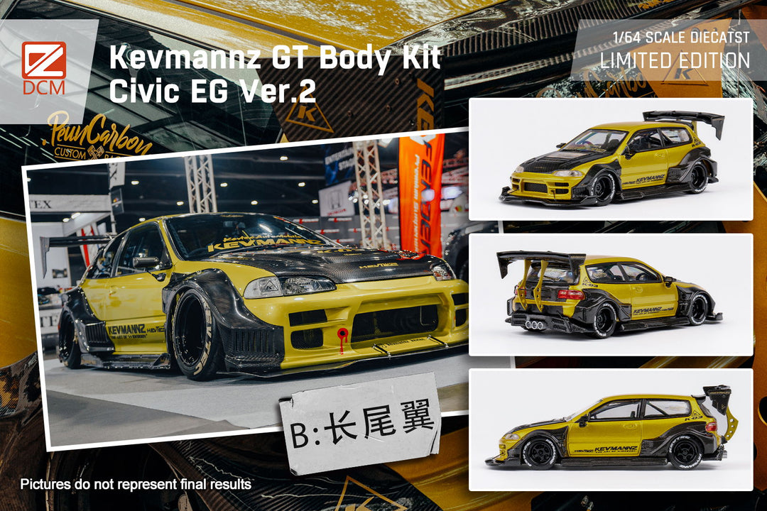 [Preorder] DCM 1:64 Kevmannz GT Honda EG (2 Versions)