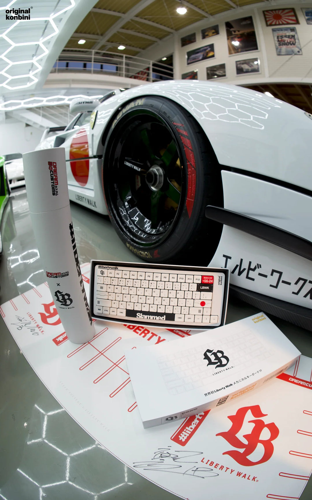 Liberty Walk x original konbini keyboard: white edition