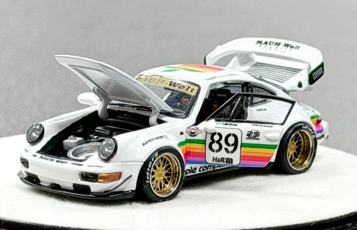 [Preorder] PGM 1:64 Porsche RWB 964 White Apple Livery PGM-640010
