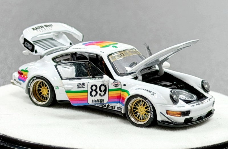 [Preorder] PGM 1:64 Porsche RWB 964 White Apple Livery PGM-640010