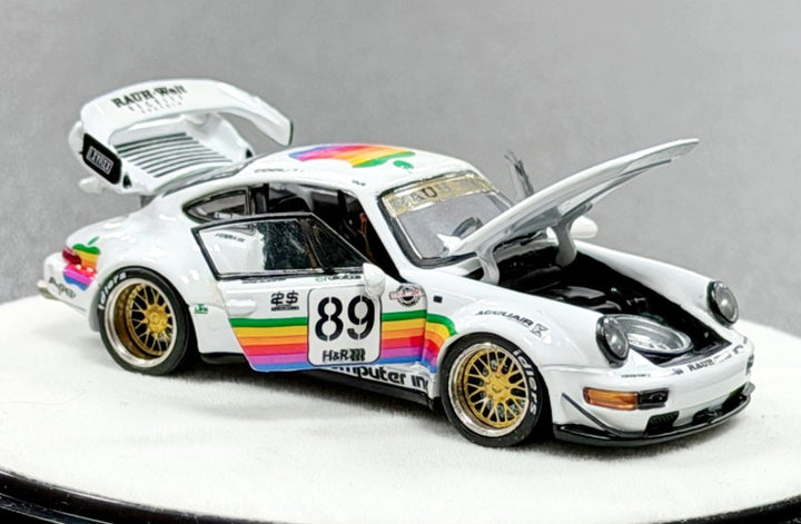 [Preorder] PGM 1:64 Porsche RWB 964 White Apple Livery PGM-640010