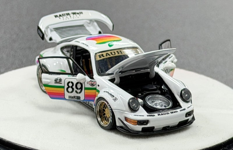 [Preorder] PGM 1:64 Porsche RWB 964 White Apple Livery PGM-640010