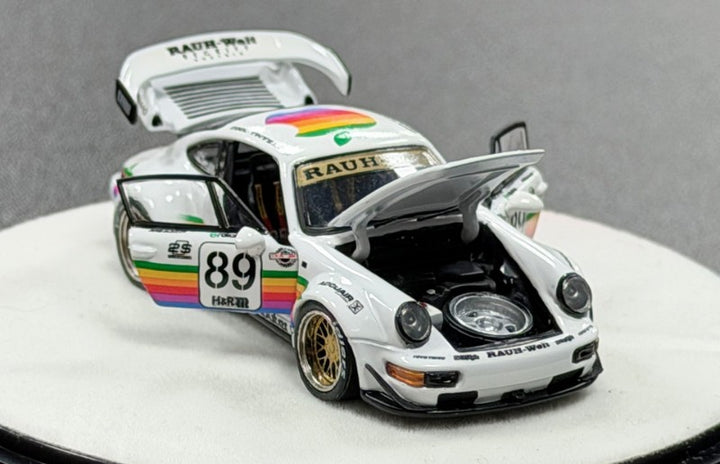 [Preorder] PGM 1:64 Porsche RWB 964 White Apple Livery PGM-640010
