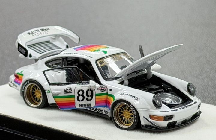 [Preorder] PGM 1:64 Porsche RWB 964 White Apple Livery PGM-640010