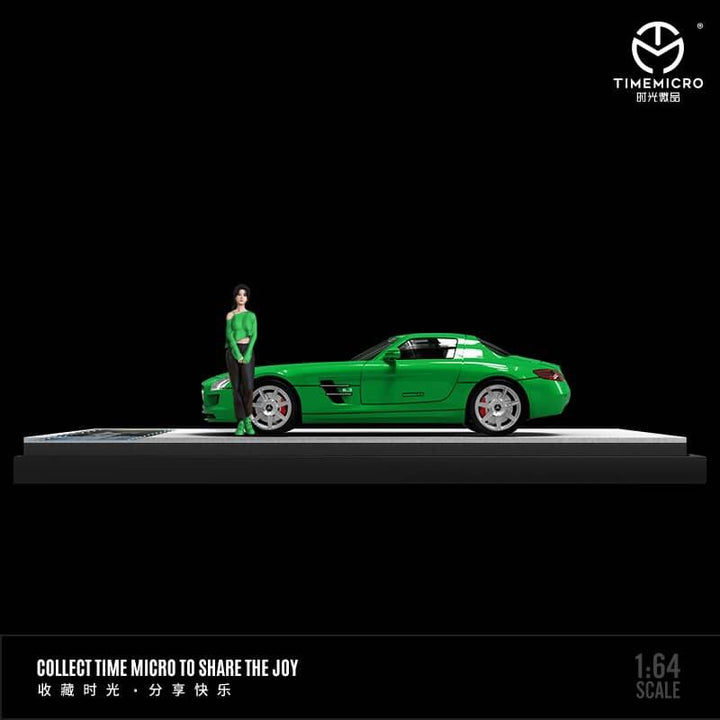 [Preorder] TimeMicro 1:64 Mercedes-Benz SLS Green