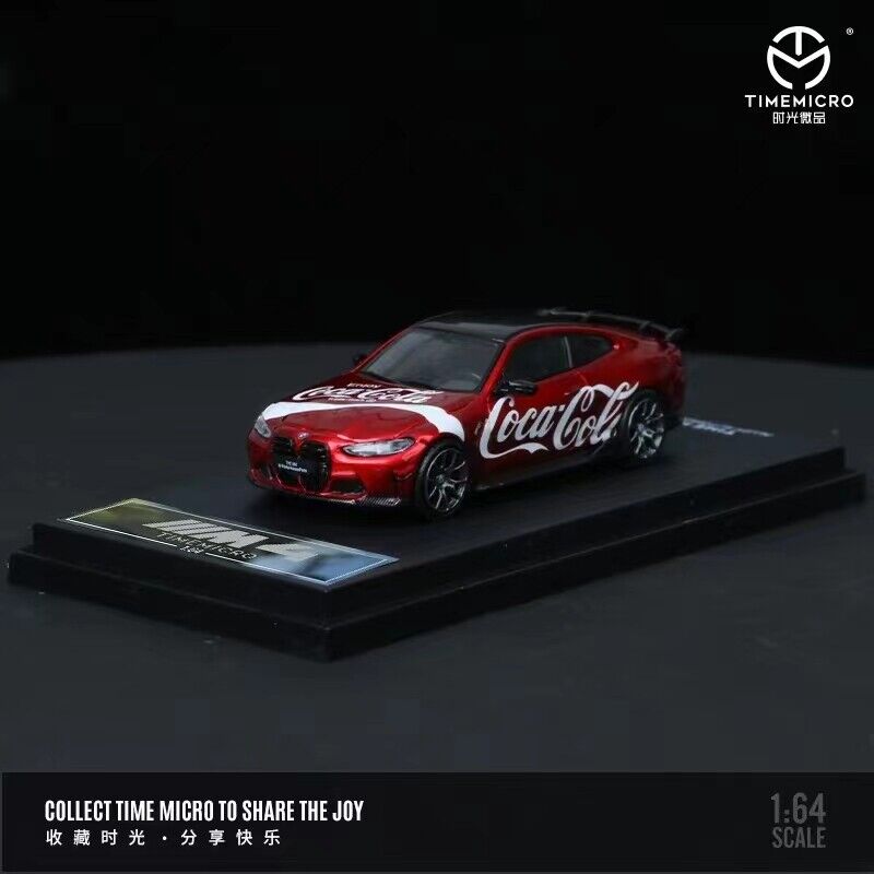 TimeMicro 1:64 BMW M4 Coca Cola Carbon